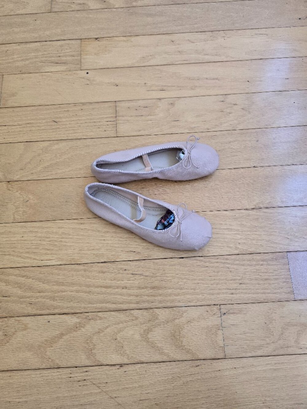 Zara | Dusty Pink Elastic Strap Bow Accent Ballet Flats | Kids 1.5